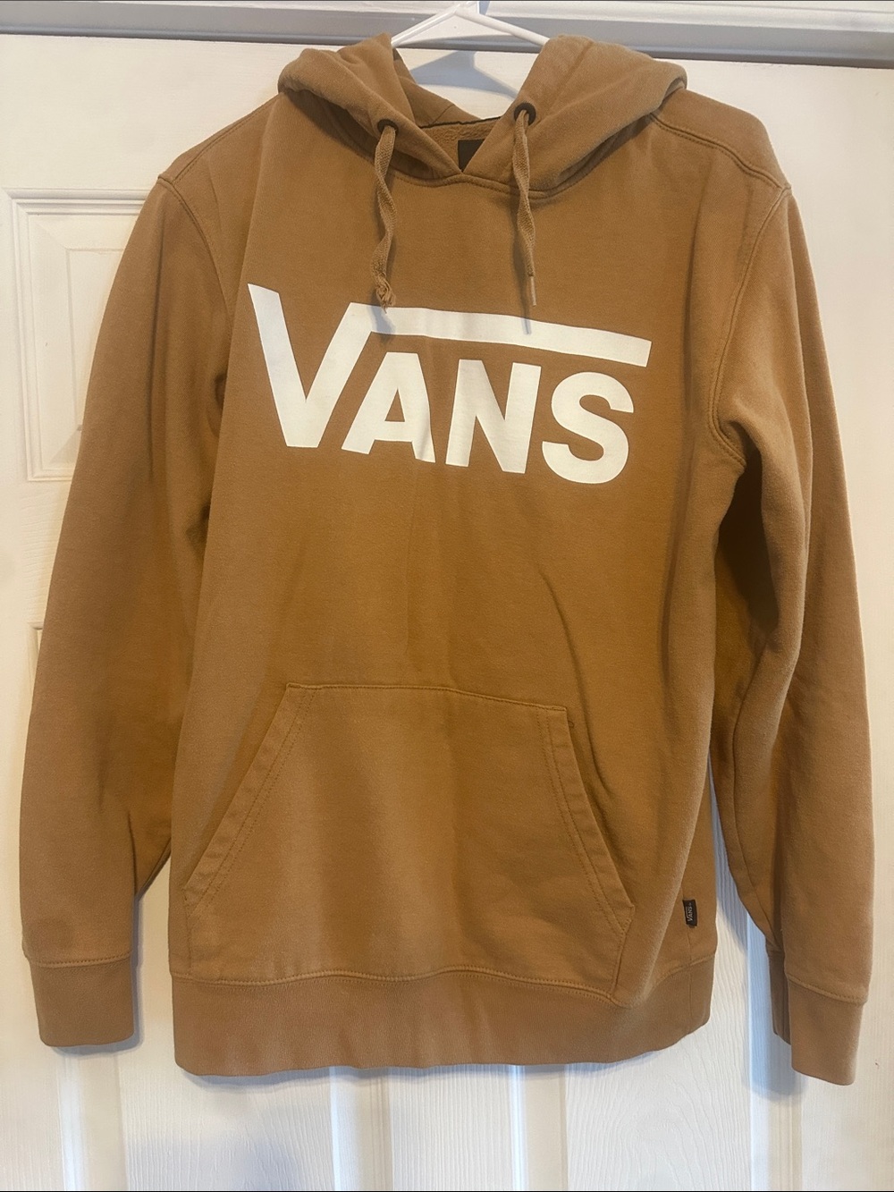 Vans Brown Pullover Hoodie with White Logo
